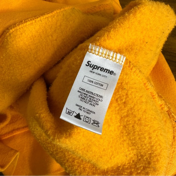 Supreme x Spitfire Hoodie Size Large Orange and Red Hoodie - Picture 10 of 10